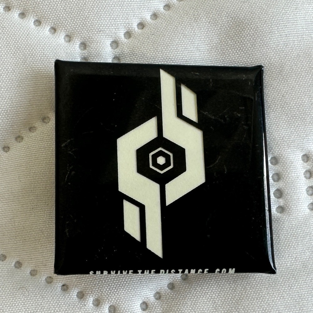 Survive the Distance Square Logo Pin PAX PROMO